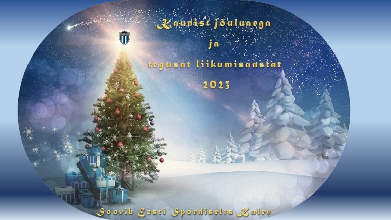Eesti Spordiselts Kalev soovib kaunist jõuluaega ja tegusat liikumisaastat 2023!