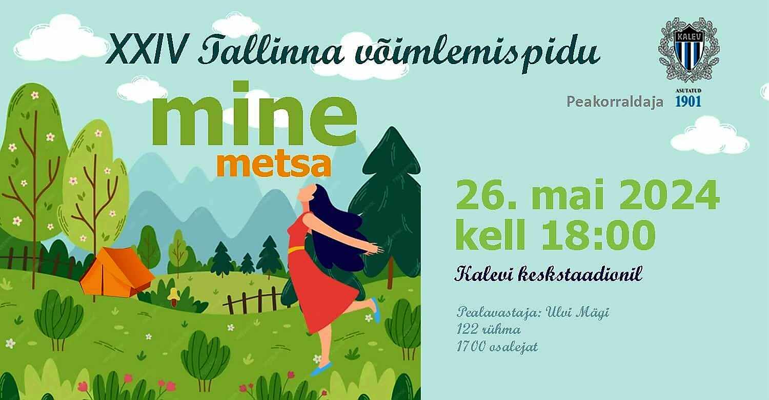 Veel on Piletikeskuses saadaval pileteid XXIV Tallinna Võimlemispeo etendusele, mis toimub Kalevi Keskstaadionil 26. mail kell 18.00. Kiirematele parem kohavali