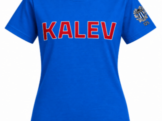 Kalevi logoga sinine naiste t-särk